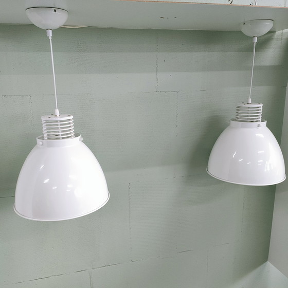 Image 1 of 2 Retro Metalen Plafondlampen (Dubbel Lichteffect).