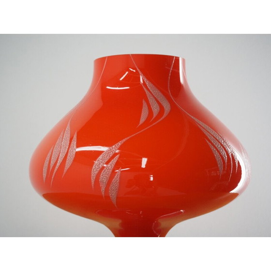 Image 1 of Vintage Rood Allglass Tafellampje van Stepan Tabera, 1970