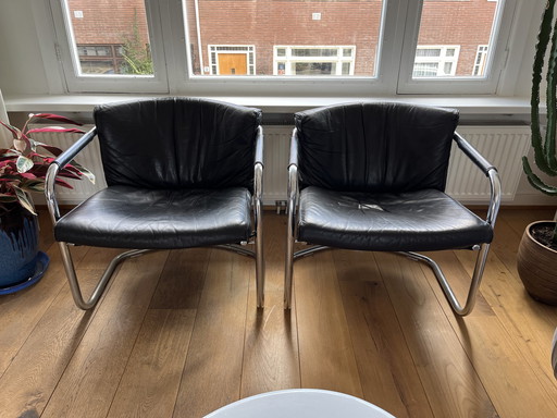 Set Scandinavische Vintage Design Fauteuils Van IRE Möbel (Zweden)