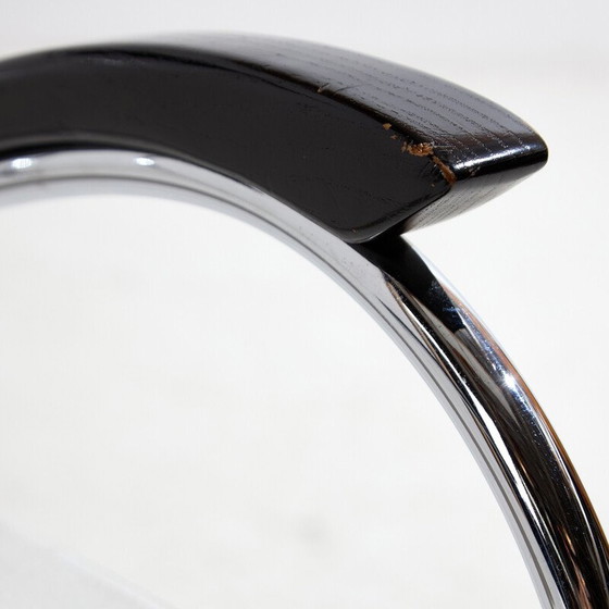 Image 1 of Vintage "Notorious" fauteuil in chroomstaal en leer van Massimo Iosa Ghini voor Moroso, Italië 1980