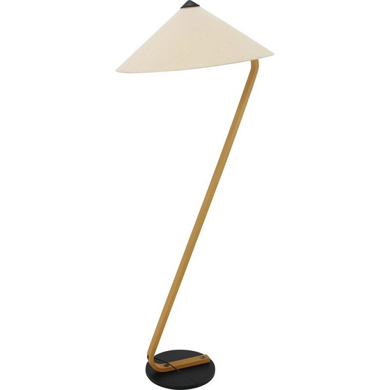 Image 1 of Vintage gebogen houten vloerlamp van Mads Caprani, Denemarken 1970