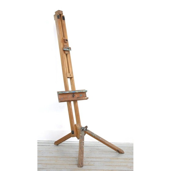 Image 1 of Vintage massief houten schildersezel van Newton en Winsor, Engeland