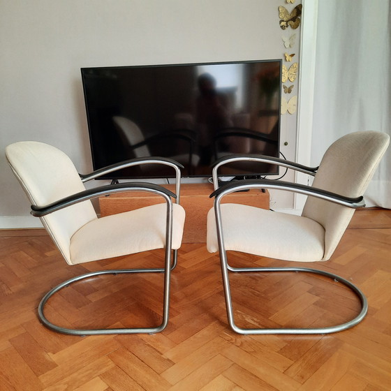 Image 1 of 2x Gispen fauteuils 414