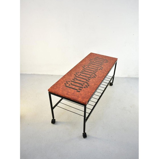 Image 1 of Vintage tafel van mozaïek en keramiek , jaren 1950-1960