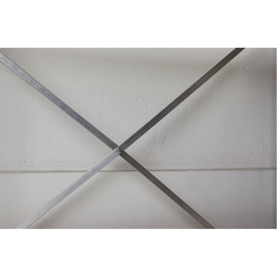 Image 1 of Vintage boekenplank van hout en aluminium door String, Duitsland 1970