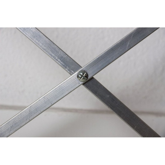 Image 1 of Vintage boekenplank van hout en aluminium door String, Duitsland 1970