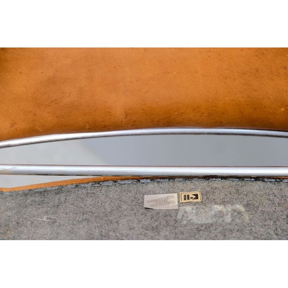 Image 1 of Paar vintage eetkamerstoelen van stof en ijzer van Preben Fabricius en Jørgen Kastholm voor Kill International, Duitsland