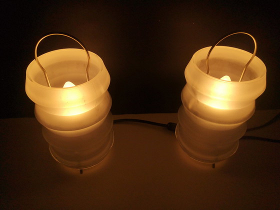 Image 1 of 2x Vintage Habitat lamp