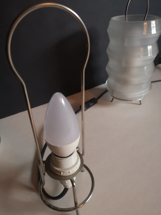 Image 1 of 2x Vintage Habitat lamp