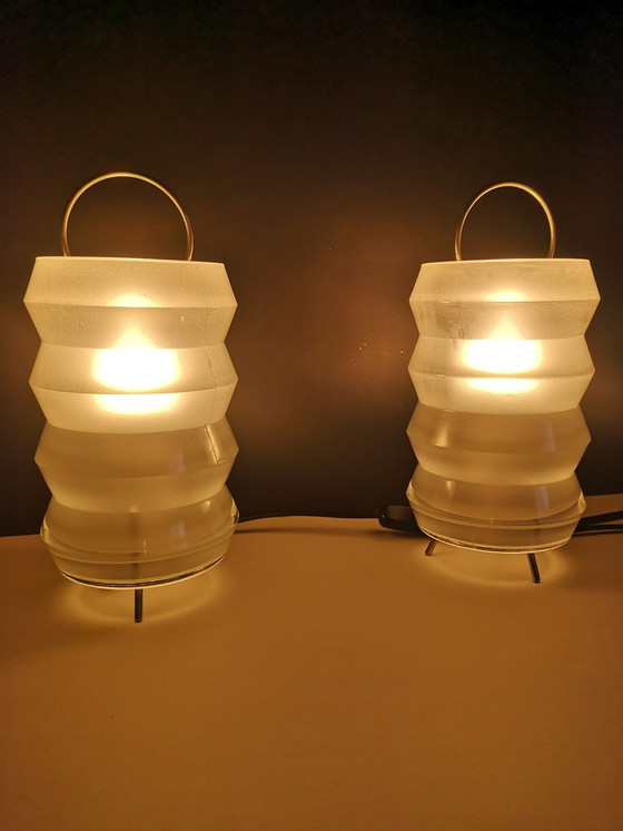 Image 1 of 2x Vintage Habitat lamp