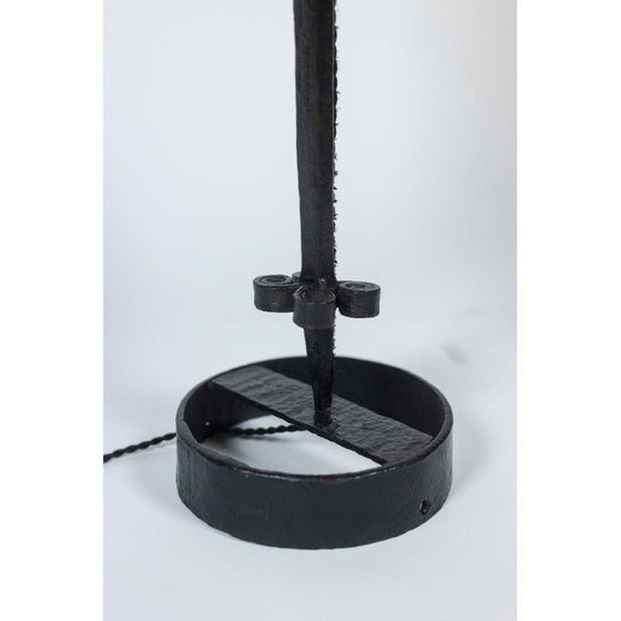 Image 1 of Vintage smeedijzeren lamp, 1950