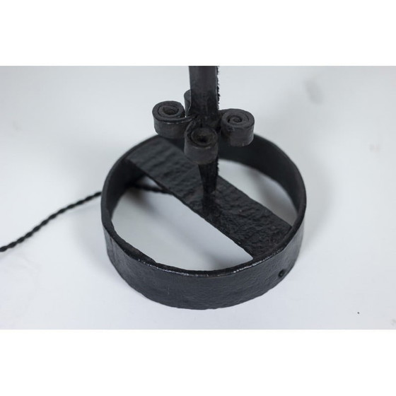 Image 1 of Vintage smeedijzeren lamp, 1950