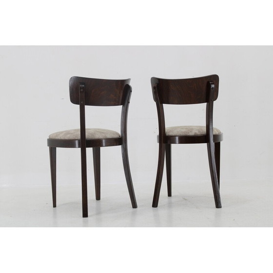 Image 1 of Set van 4 vintage houten stoelen Thonet by Michael Thonet, Tsjecho-Slowakije 1950