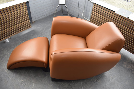 Image 1 of  Nieuwstaat De Sede "Bugatti" Design Lounge Fauteuil & Footstool