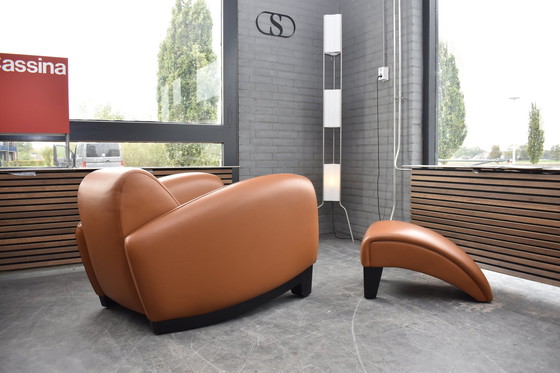 Image 1 of  Nieuwstaat De Sede "Bugatti" Design Lounge Fauteuil & Footstool