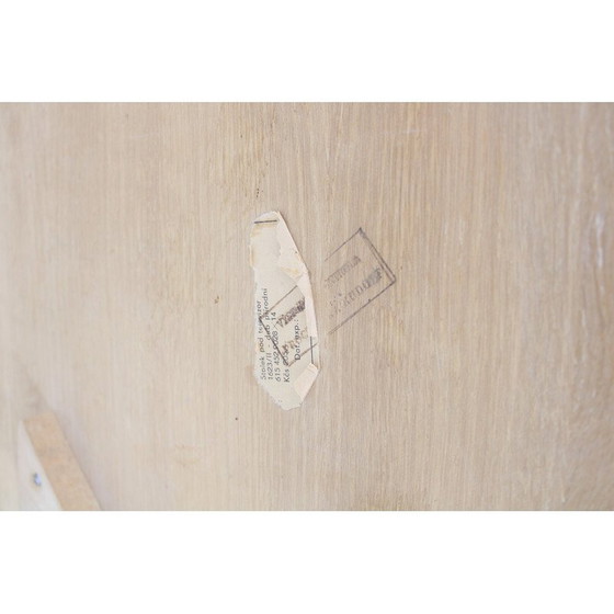 Image 1 of Vintage beuken en eiken bijzettafel, Tsjecho-Slowakije 1960