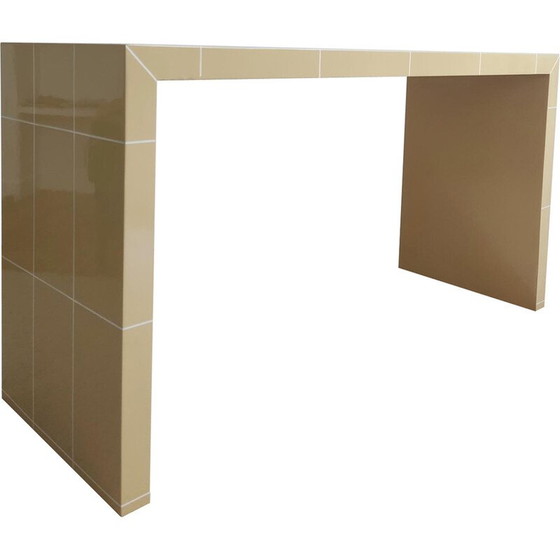 Image 1 of Vintage gelakt houten console, 1970