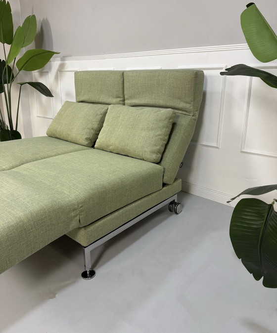 Image 1 of Brühl Moule Kleine Sofa Groen Slaapbank Designer Tentoonstellingsstuk