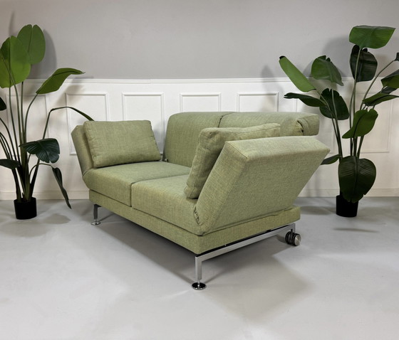 Image 1 of Brühl Moule Kleine Sofa Groen Slaapbank Designer Tentoonstellingsstuk