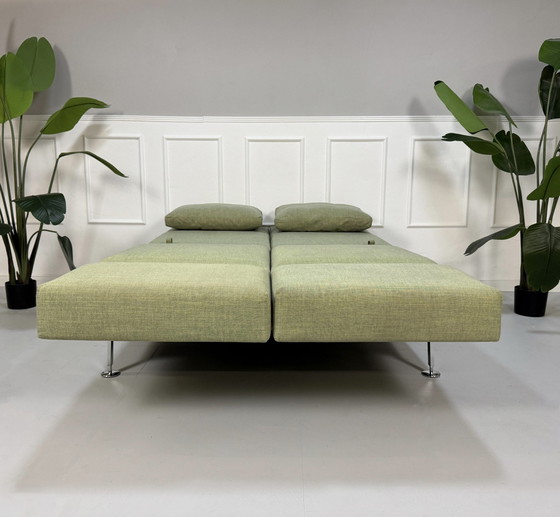 Image 1 of Brühl Moule Kleine Sofa Groen Slaapbank Designer Tentoonstellingsstuk