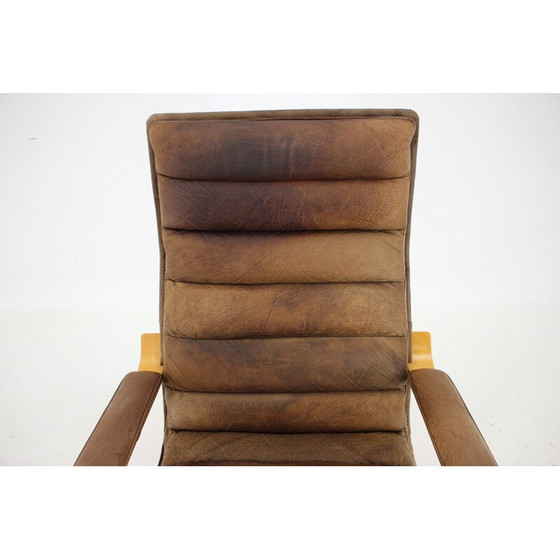 Image 1 of Vintage "Contino" leren fauteuil van Yngve Ekström, Zweden 1970