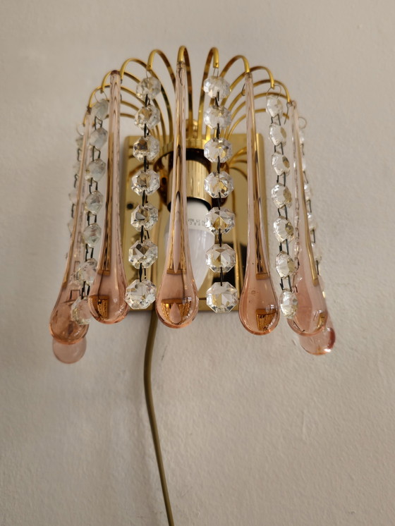 Image 1 of Teardrop Wandlamp Vintage Roze