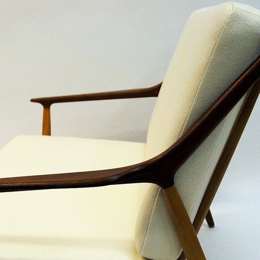 Vintage 2-zits loveseat bank door Kurt Ostervig voor Jason Mobler Deens 1950