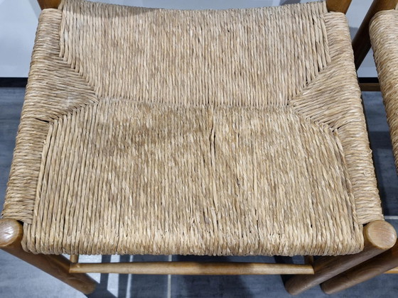 Image 1 of Paar Dordogne-stoelen van Robert Sentou, jaren 1950