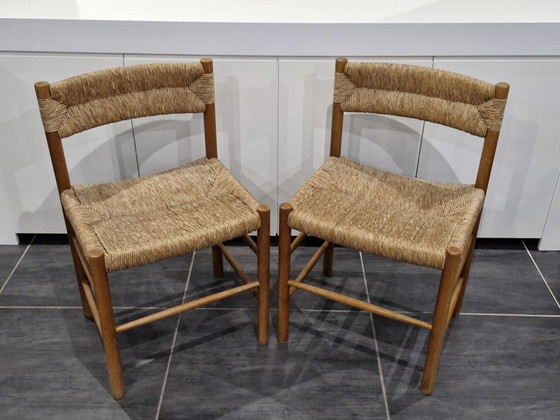 Image 1 of Paar Dordogne-stoelen van Robert Sentou, jaren 1950