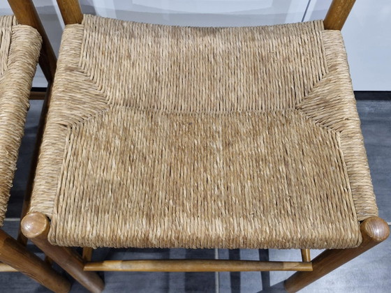 Image 1 of Paar Dordogne-stoelen van Robert Sentou, jaren 1950