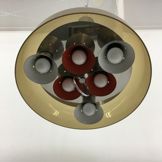 Image 1 of Hanglamp met middeleeuws design, jaren 1970