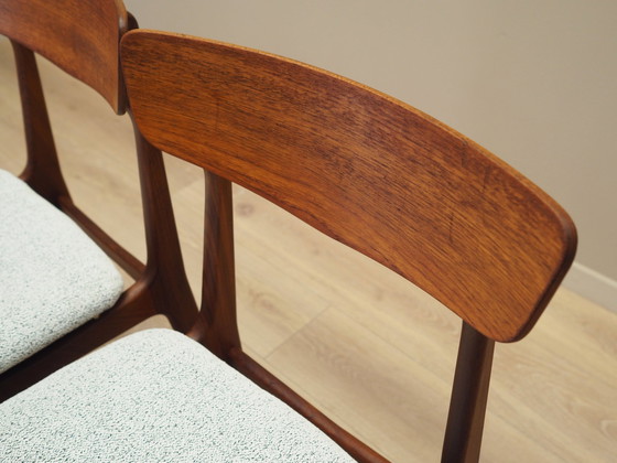 Image 1 of Set van twee teakhouten stoelen, Deens ontwerp, 1960S, Productie: Denemarken