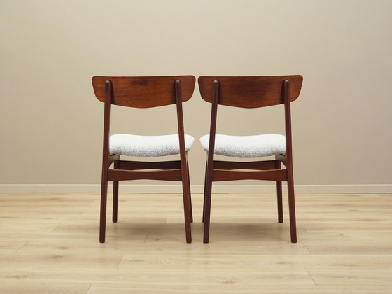 Image 1 of Set van twee teakhouten stoelen, Deens ontwerp, 1960S, Productie: Denemarken