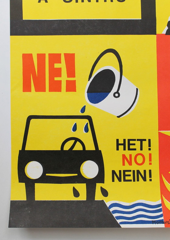 Image 1 of Toeristische informatie poster uit 1960
