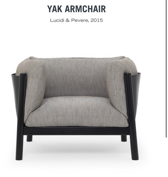 Image 1 of Boffi Lucidi Pevere  Yak Arm Chair 