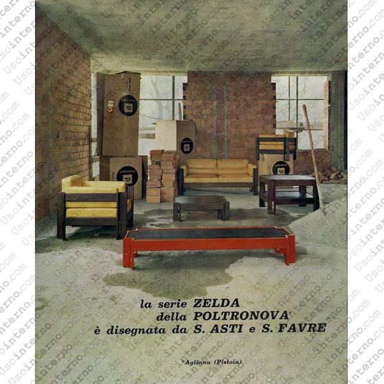 Image 1 of "Zelda 2-zitsbank van Sergio Asti voor Poltronova, 1960