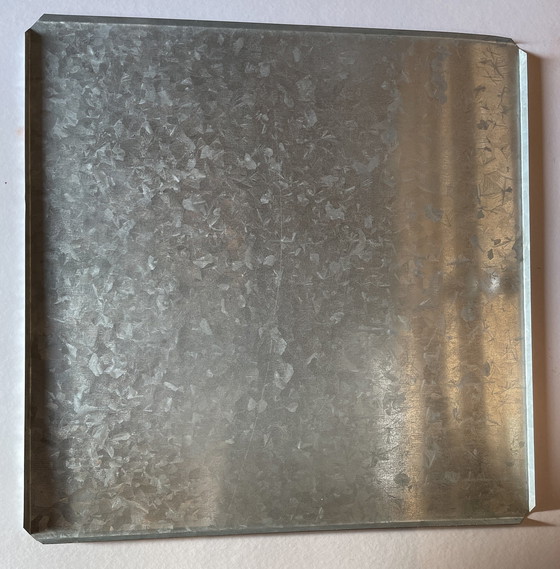 Image 1 of Inktschilderij op metaal Palmbomen zonsondergang Miami