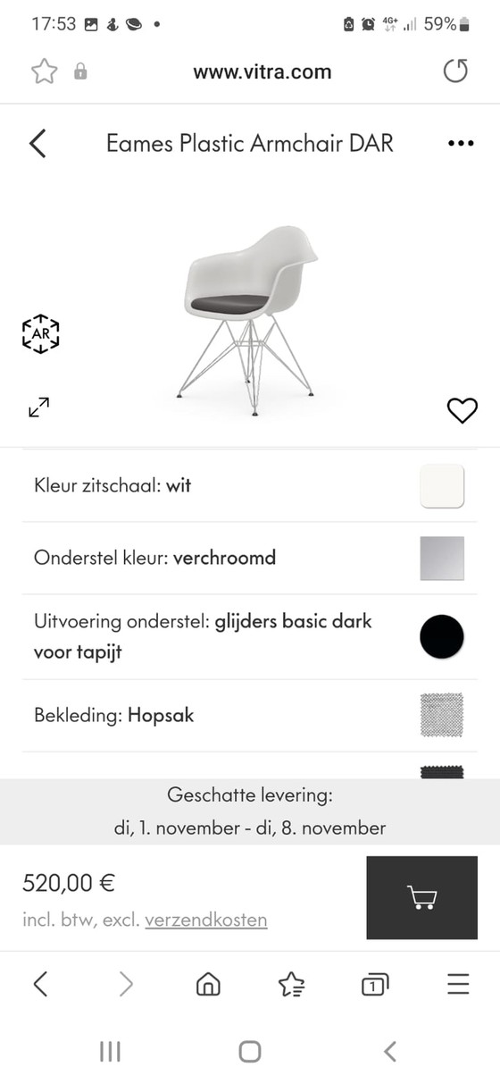 Image 1 of 6 vitra stoelen zo goed als nieuw