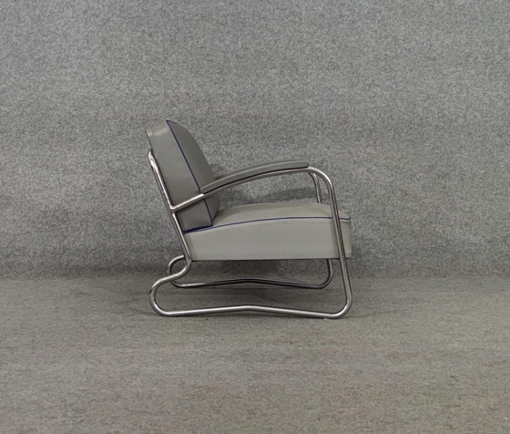 Image 1 of Bauhaus Sesssel 1940 40s 50s Mid Century Design Fauteuil Stoel Loft Art Deco Vintage Retro