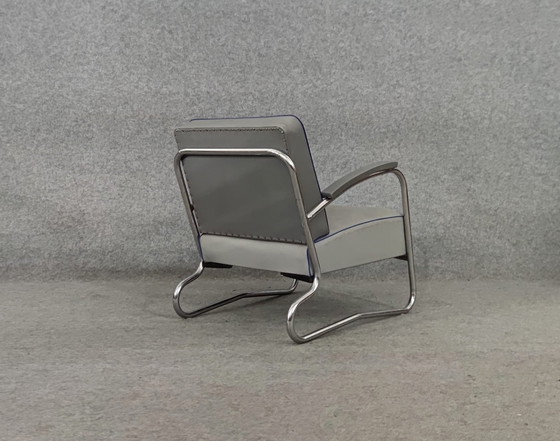 Image 1 of Bauhaus Sesssel 1940 40s 50s Mid Century Design Fauteuil Stoel Loft Art Deco Vintage Retro