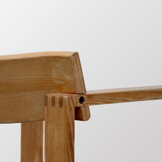 Image 1 of Een paar houten fauteuils van Ate Van Apeldoorn, Nederland, 1970.