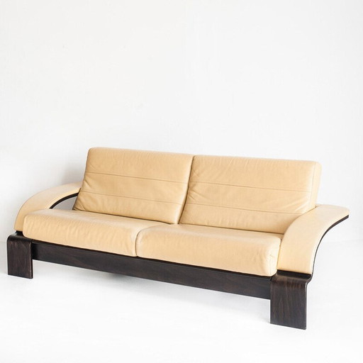 Vintage driezitsbank "Kroken" van Åke Fribytter voor Nelo Möbel, Zweden – 3 5 zitsbanken, Wood