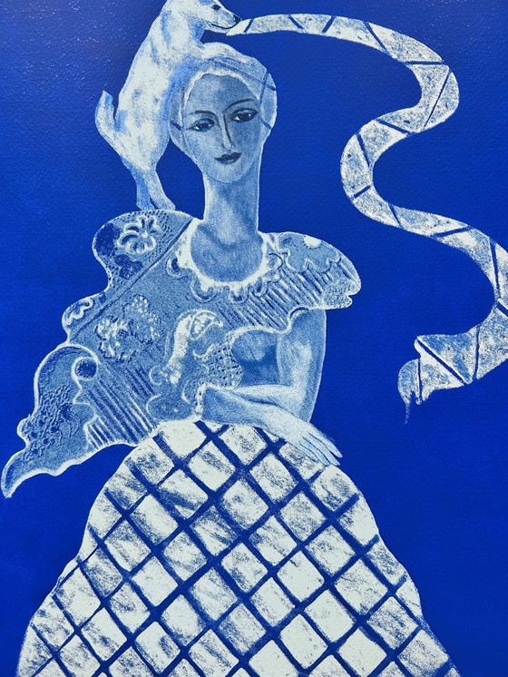 Image 1 of Zeefdruk Cecile de Bruijn - L'amour blue