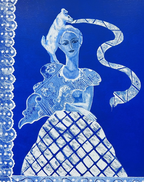 Image 1 of Zeefdruk Cecile de Bruijn - L'amour blue