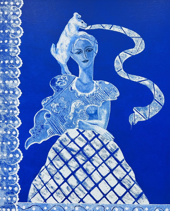 Image 1 of Zeefdruk Cecile de Bruijn - L'amour blue