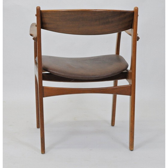 Image 1 of Set van Twee Gerenoveerde Erik Buch Fauteuils in Teak, Inc. Herbekleding 1950