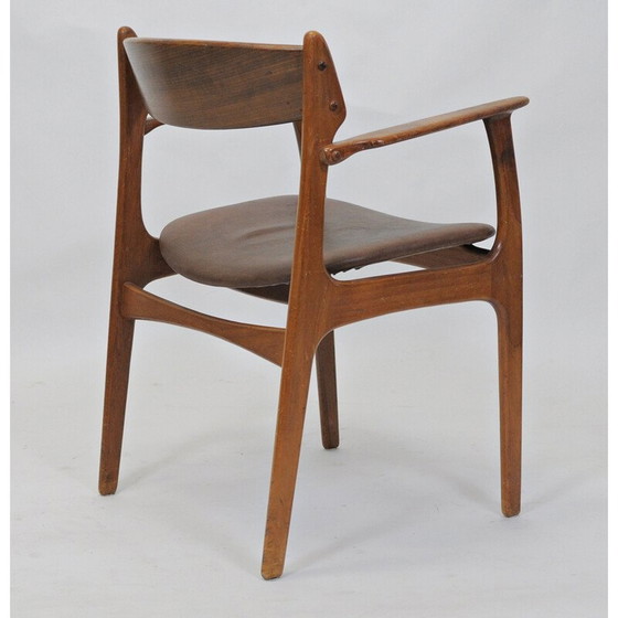 Image 1 of Set van Twee Gerenoveerde Erik Buch Fauteuils in Teak, Inc. Herbekleding 1950
