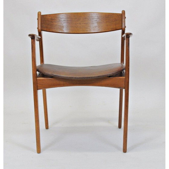 Image 1 of Set van Twee Gerenoveerde Erik Buch Fauteuils in Teak, Inc. Herbekleding 1950