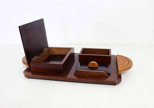 Art Deco sigaren humidor / Art Deco kantoor kit