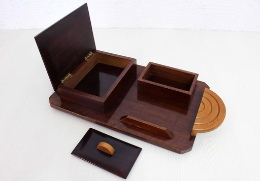 Art Deco sigaren humidor / Art Deco kantoor kit